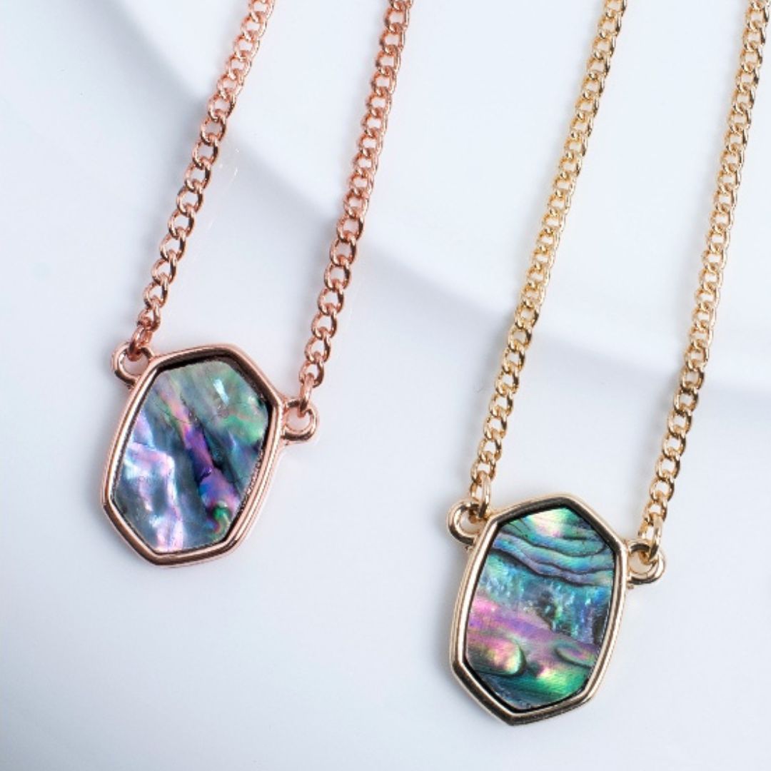 Adjustable-Length Abalone Necklace