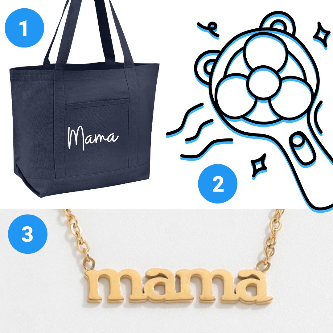 FREE Rechargeable Fan & Mama Tote & Necklace