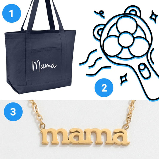 FREE Rechargeable Fan & Mama Tote & Necklace